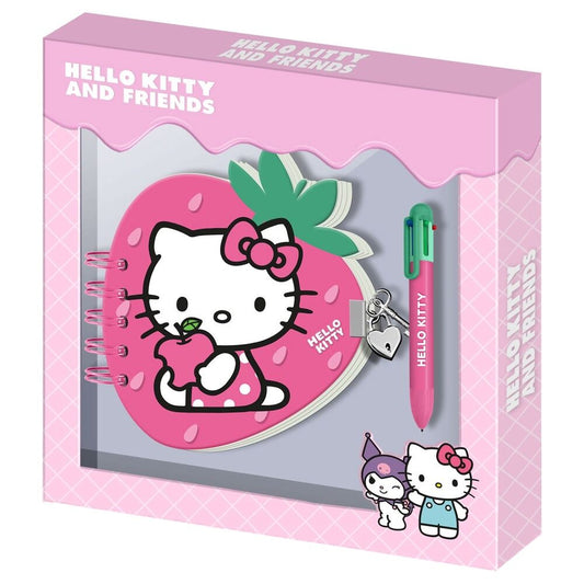 Diario + Boligrafo Fresa Hello Kitty and Friends_0