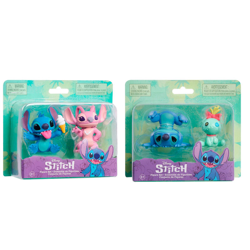 Blister 2 figuras Stitch Disney 7,5cm surtido_0