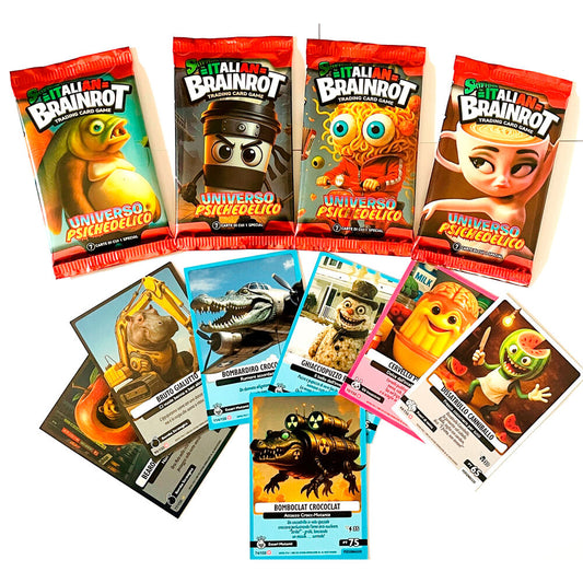 Sobre 7 Cartas coleccionables Universo Psichedelico Skifidol Italian Brainrot Italiano surtido_0
