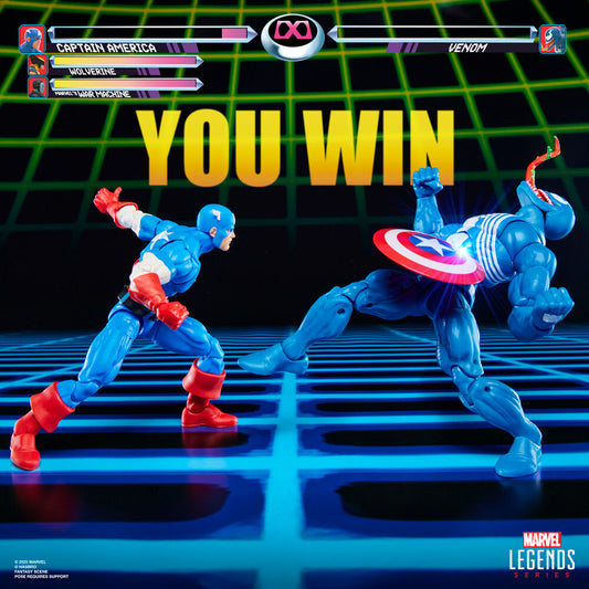 Blister 2 figuras Capitan America & Venom Gameverse Marvel Legends Series 15cm_0