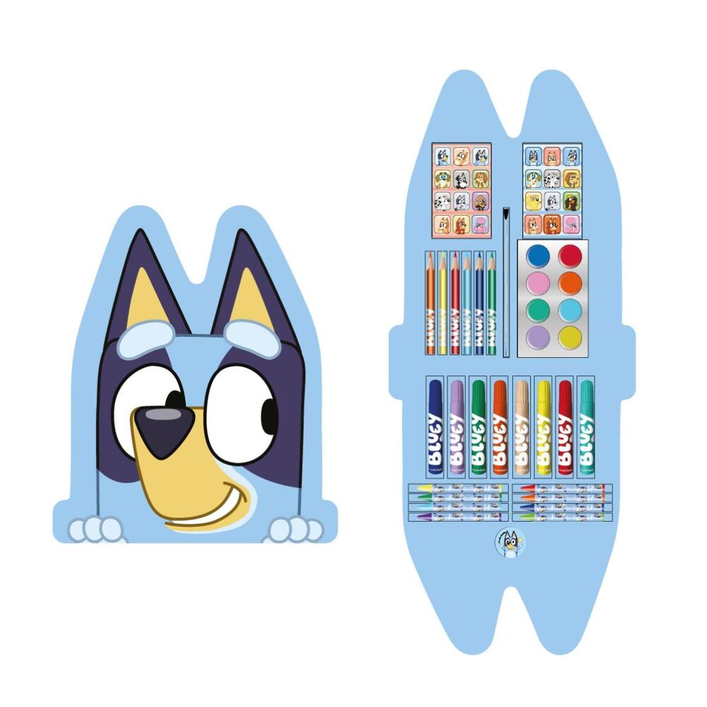 Set papeleria coloreable Bluey_0