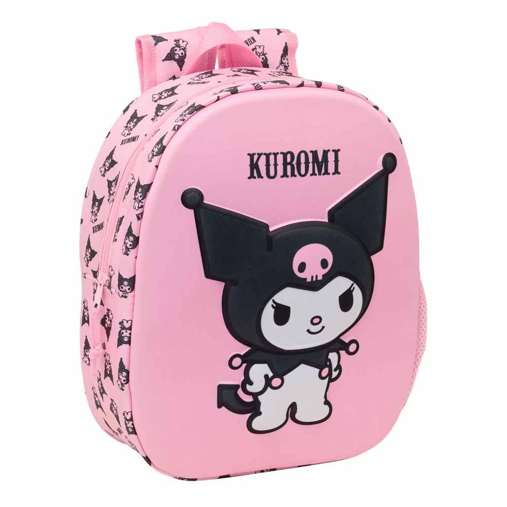 Mochila 3D Kuromi Hello Kitty 33cm_0