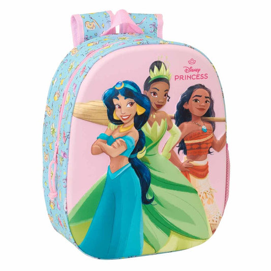 Mochila 3D Princesas Disney 33cm_0