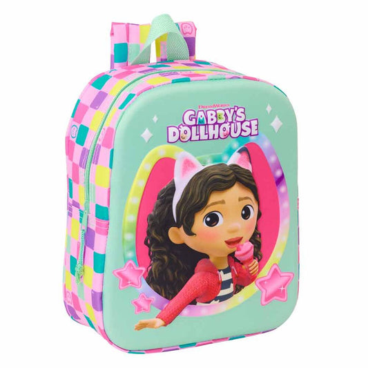 Mochila 3D La Casa de MuÃ±ecas de Gabby 27cm_0