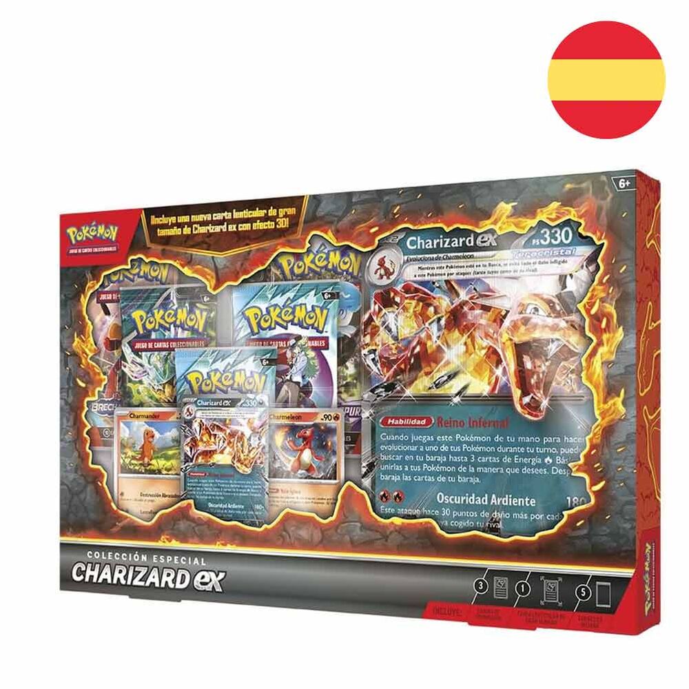 Blister juego cartas coleccionables Charizard Pokemon espaÃ±ol_0