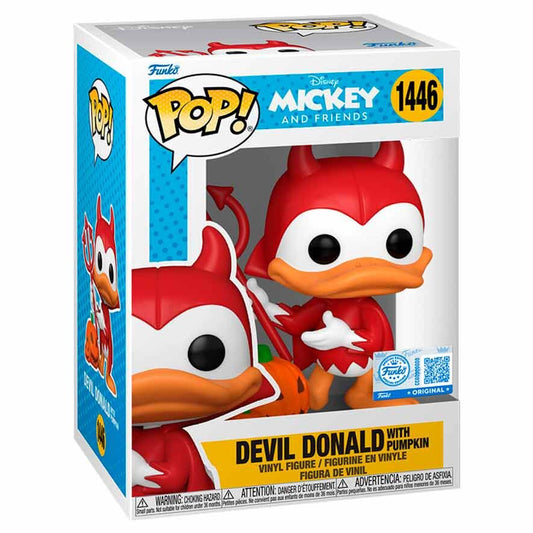 Figura POP Disney Mickey and Friends Devil Donald with Pumpkin Exclusive_0