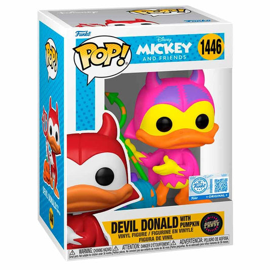 Figura POP Disney Mickey and Friends Devil Donald with Pumpkin Chase Exclusive_0