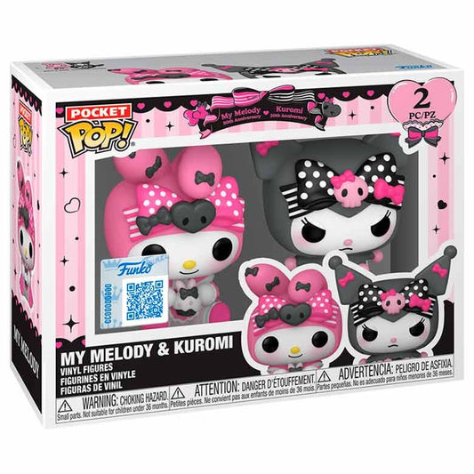Blister 2 llaveros Pocket Pop My Melody & Kuromi Exclusive_0
