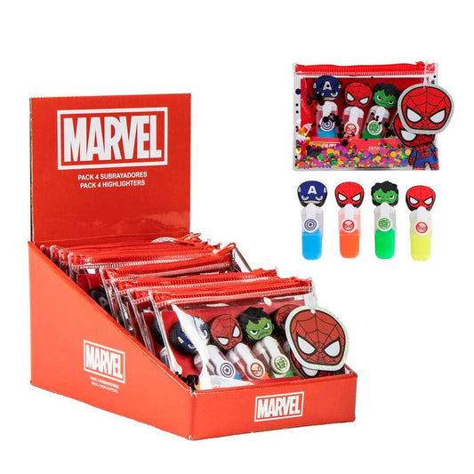 Set 4 subrayadores Los Vengadores Avengers Marvel surtido_0