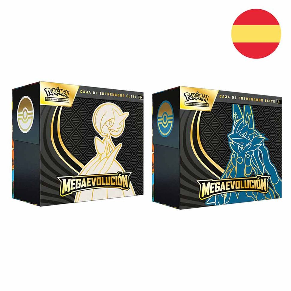 Estuche cartas Entrenador Elite Mega Evolucion Pokemon espaÃ±ol surtido_0