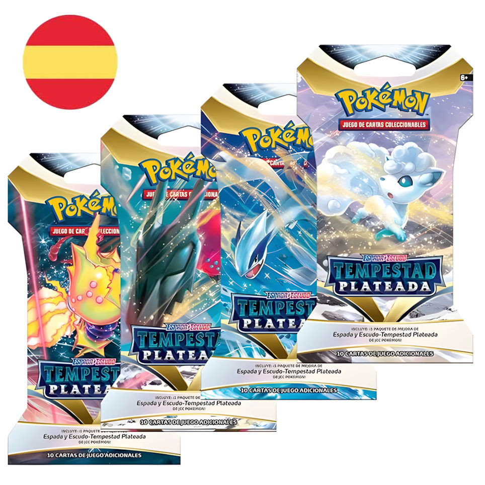 Sobre juego cartas coleccionables Tempestad Plateada Pokemon espaÃ±ol surtido_0