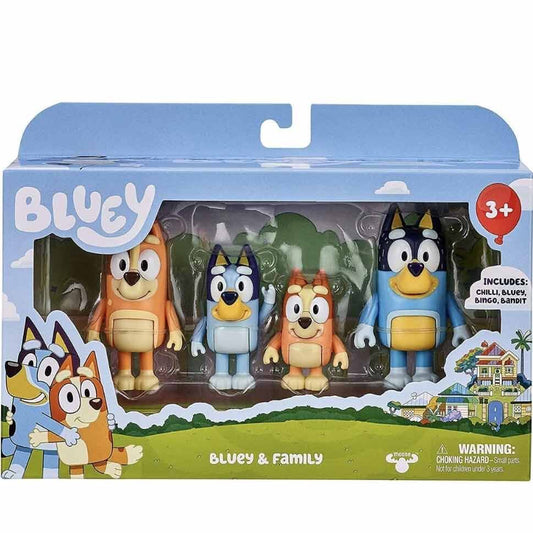 Blister 4 figuras Familia Bluey_0