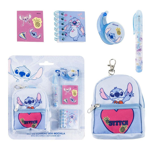 Set papeleria Mini Mochila Stitch Disney_0