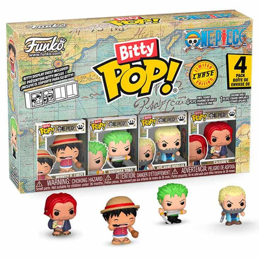 Blister 4 figuras Bitty POP One Piece Luffy_0