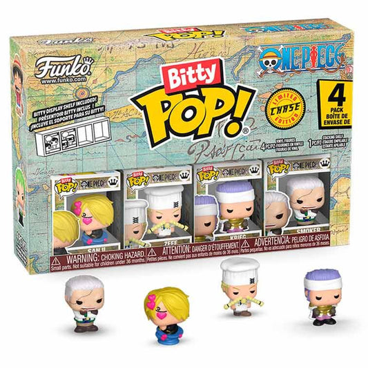 Blister 4 figuras Bitty POP One Piece Sanji_0