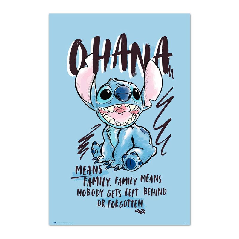 Poster Ohana Stitch Disney_0