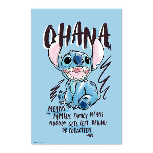 Poster Ohana Stitch Disney_0
