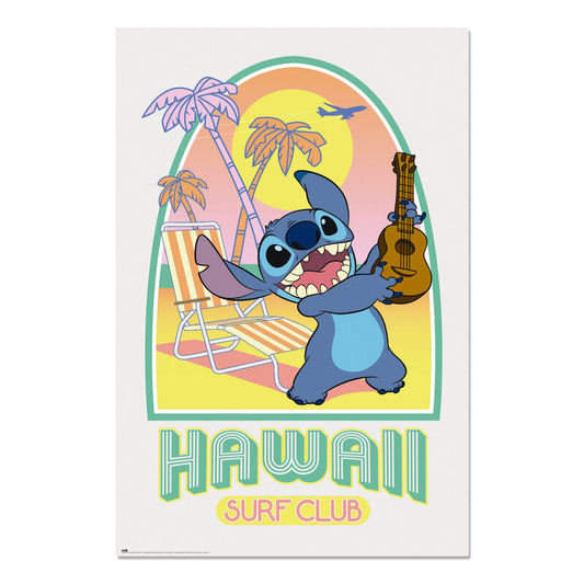 Poster Hawaii Club Surf Stitch Disney_0