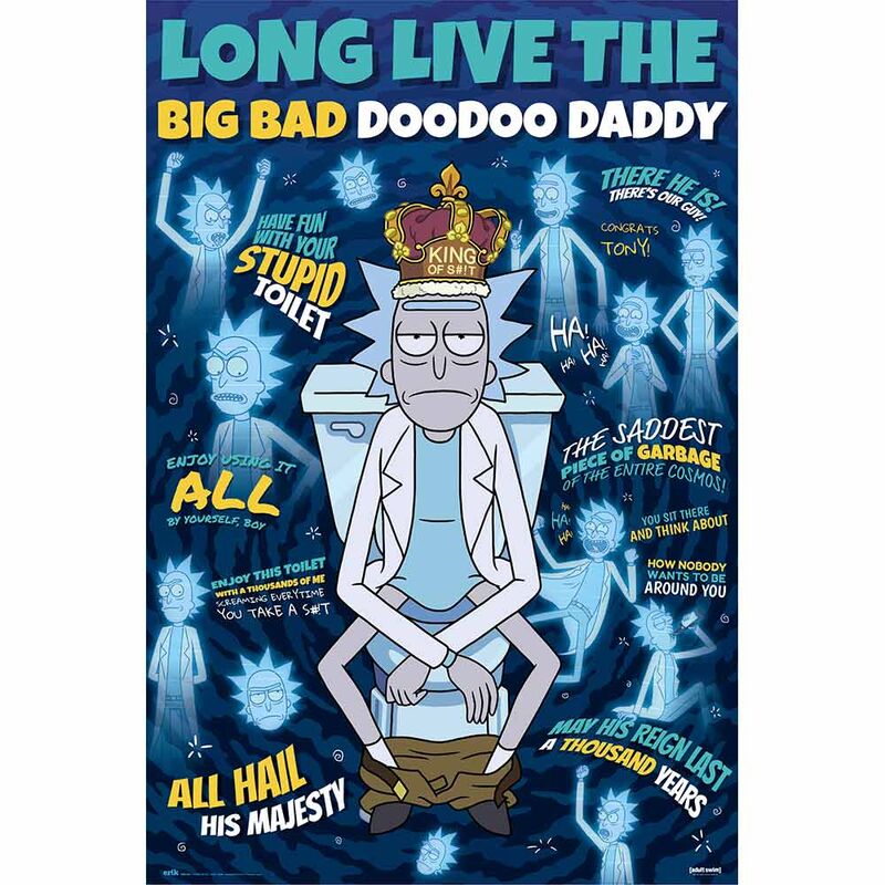 Poster Doodoo Daddy Rick & Morty_0