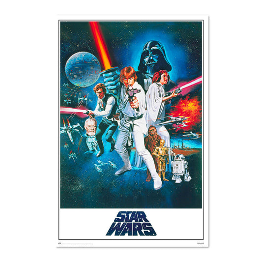 Poster Una Nueva Esperanza Episodio IV Star Wars_0