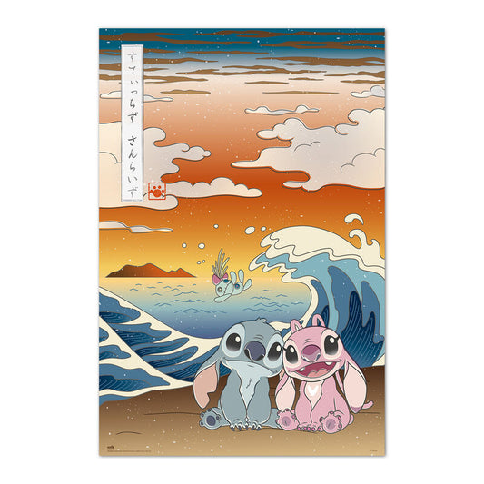 Poster Japon Angel & Stitch Disney_0