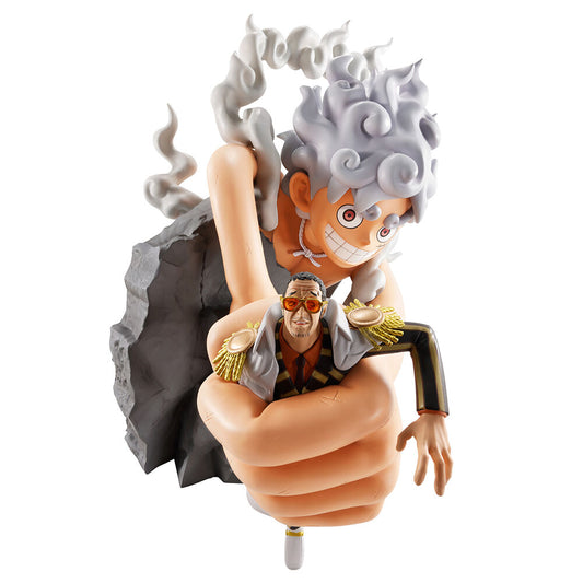 Figura Ichibansho Monkey D Luffy Gear 5 vs Borsalino Burst of Energy One Piece 22cm_0