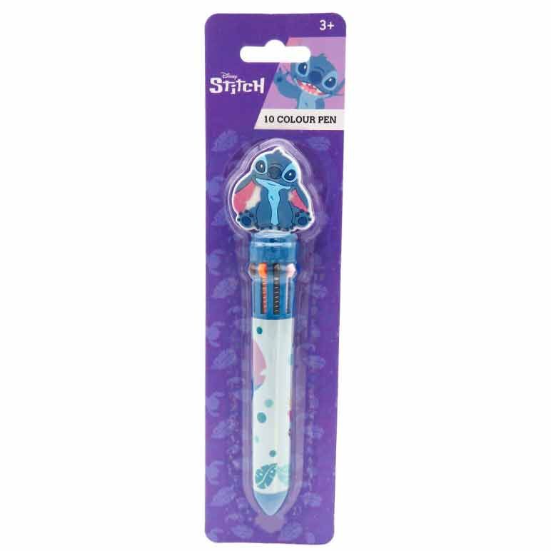 Boligrafo 10 colores Stitch Disney_0