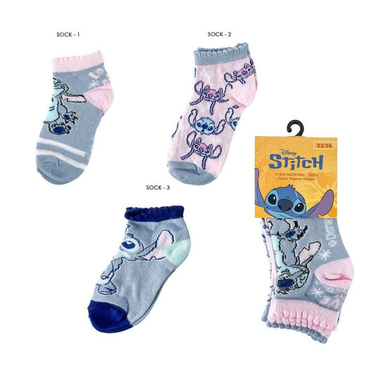 Set 3 pares calcetines Stitch Disney surtido_0