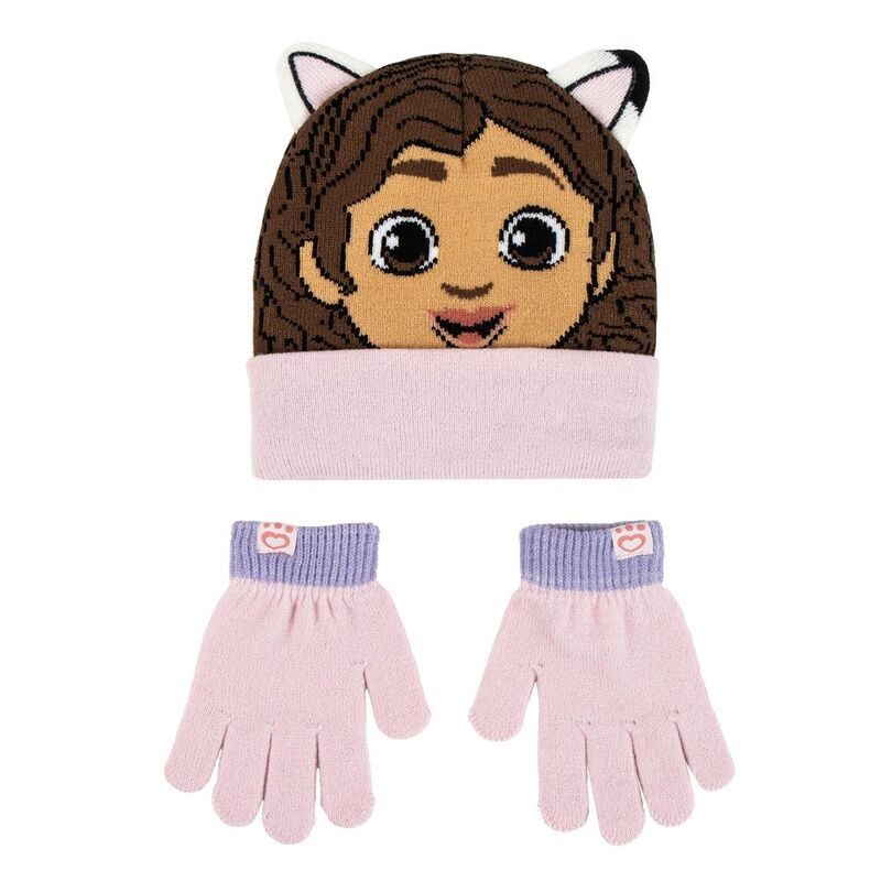 Set gorro y guantes La Casa de MuÃ±ecas de Gabby_0