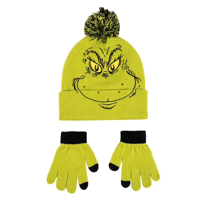 Set gorro y guantes El Grinch_0