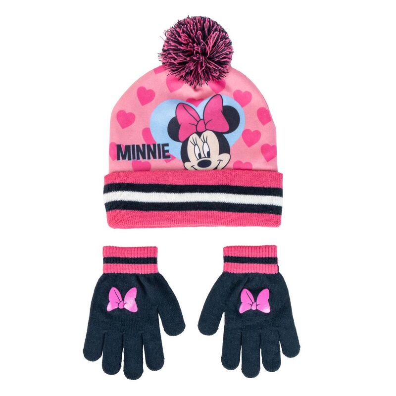 Set gorro y guantes Minnie Disney_0