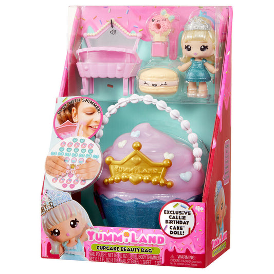 Yummiland Beauty Bag Playset + Lip Gloss Doll - Cupcake Beauty Bag, Spielfigur_0