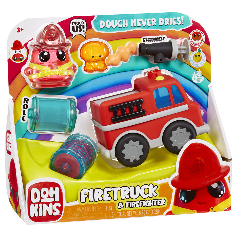 DohKins Firetruck & Firefighter, Kneten_0