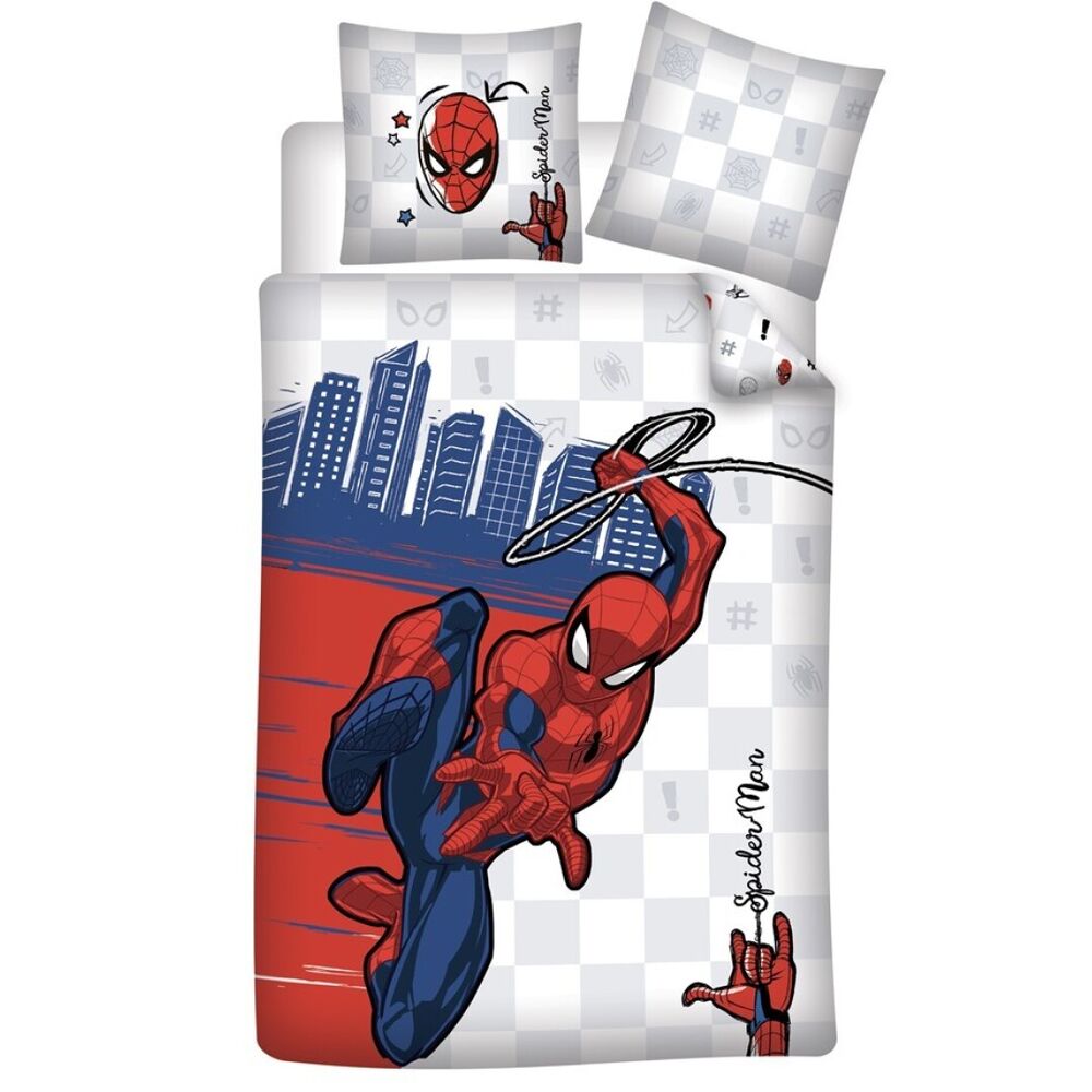 Funda nordica Spiderman Marvel cama 90cm algodon_0
