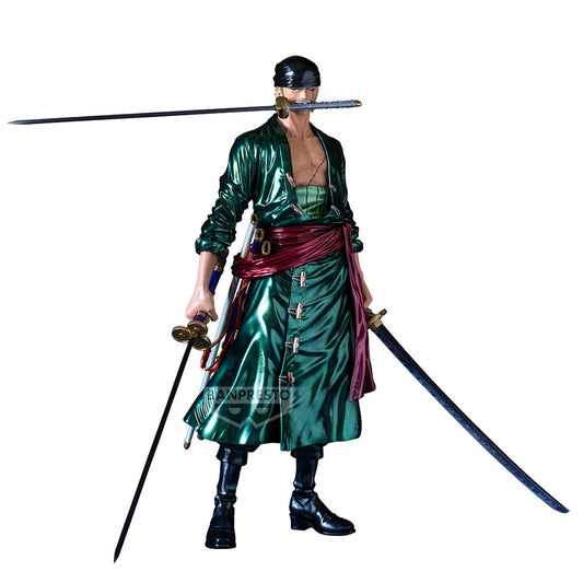 Figura Roronoa Zoro Premium The Metallic One Piece 30cm_0