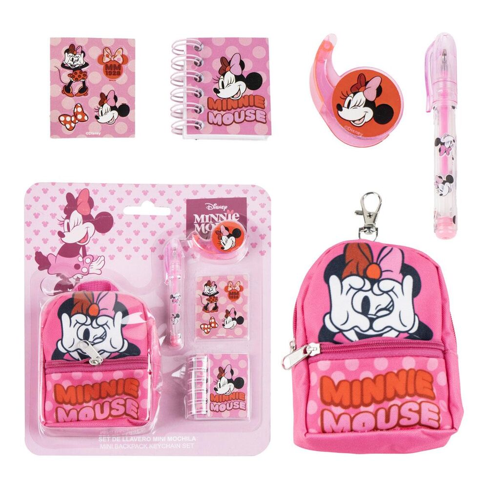 Set papeleria Mini Mochila Minnie Disney_0