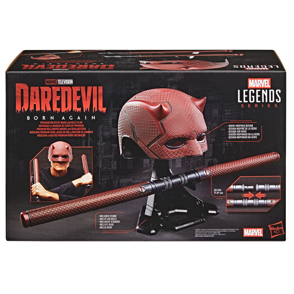 Replica Mascara + Baston de combate Born Again Daredevil Marvel Legends Series_0