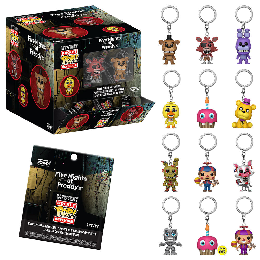 Llavero Pocket POP Mystery Five Nights at Freddys surtido_0