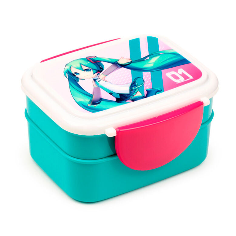 Sandwichera + cubiertos Hatsune Miku_0