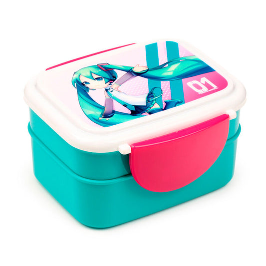 Sandwichera + cubiertos Hatsune Miku_0