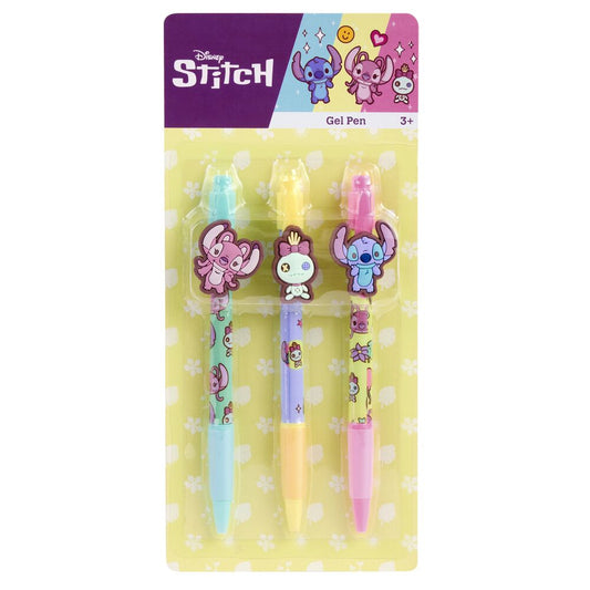 Blister 3 boligrafos gel Stitch Disney_0
