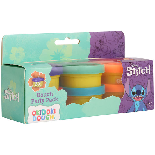 Blister 6 mini botes plastilina Stitch Disney_0