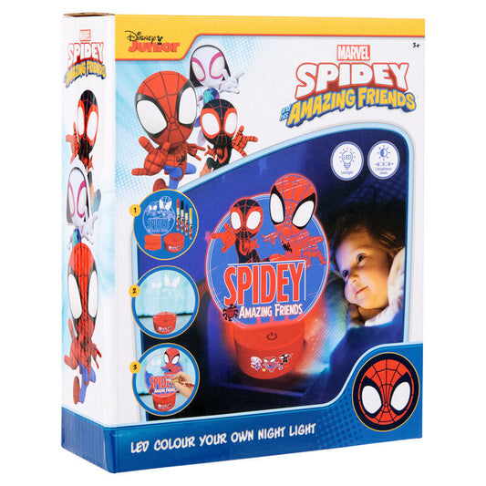Figura para pintar luz LED Spiderman Marvel_0