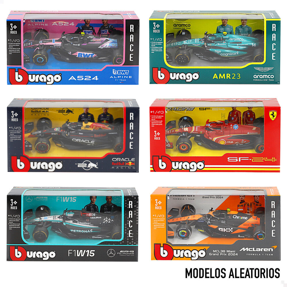 Coche F1 metal surtido_0