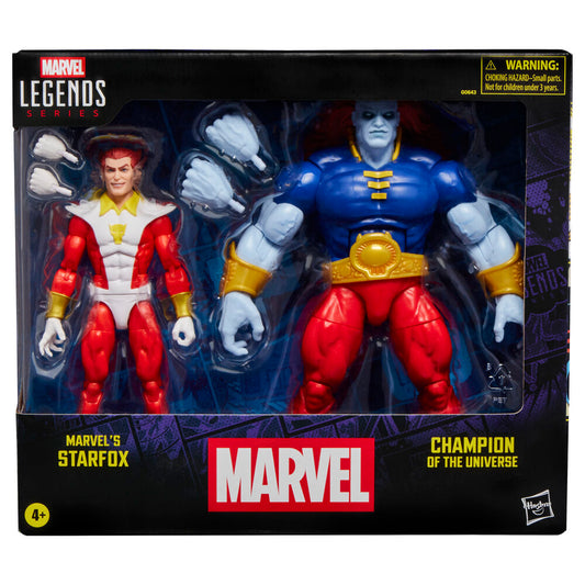 Blister 2 figuras Starfox & Champion of the Universe Marvel Legends Series 15cm_0