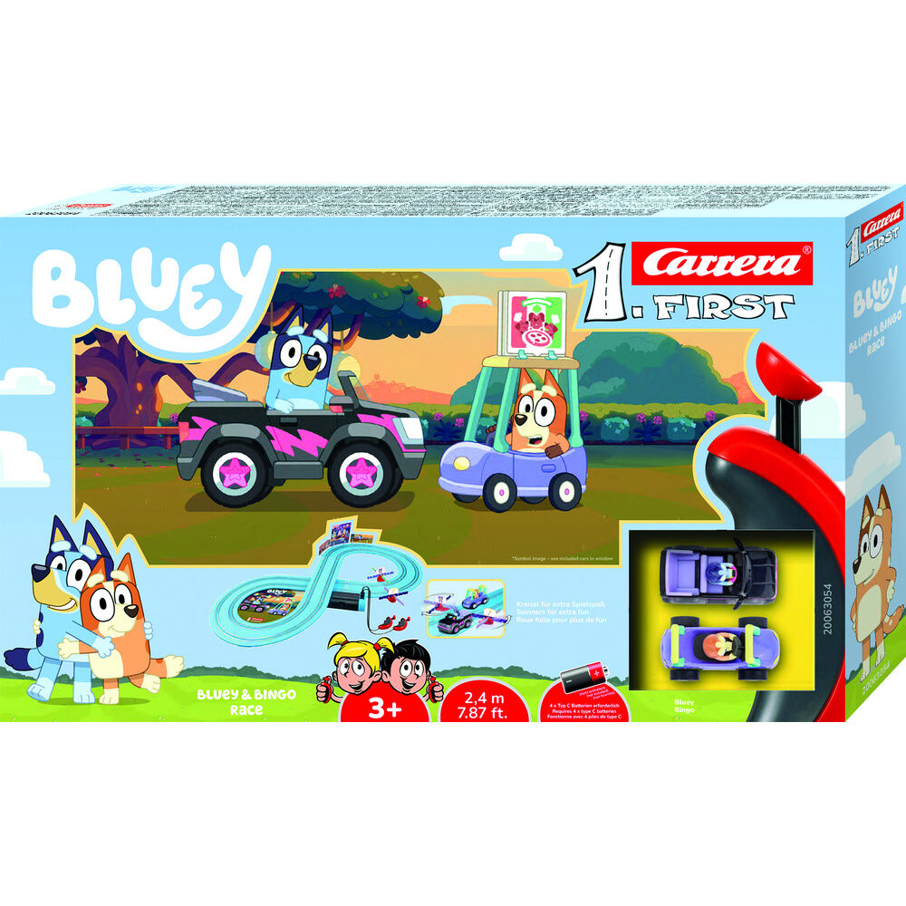 Carrinho de Corrida CARRERA / Azul / FIRST Bluey & Bingo Race 20063054_0