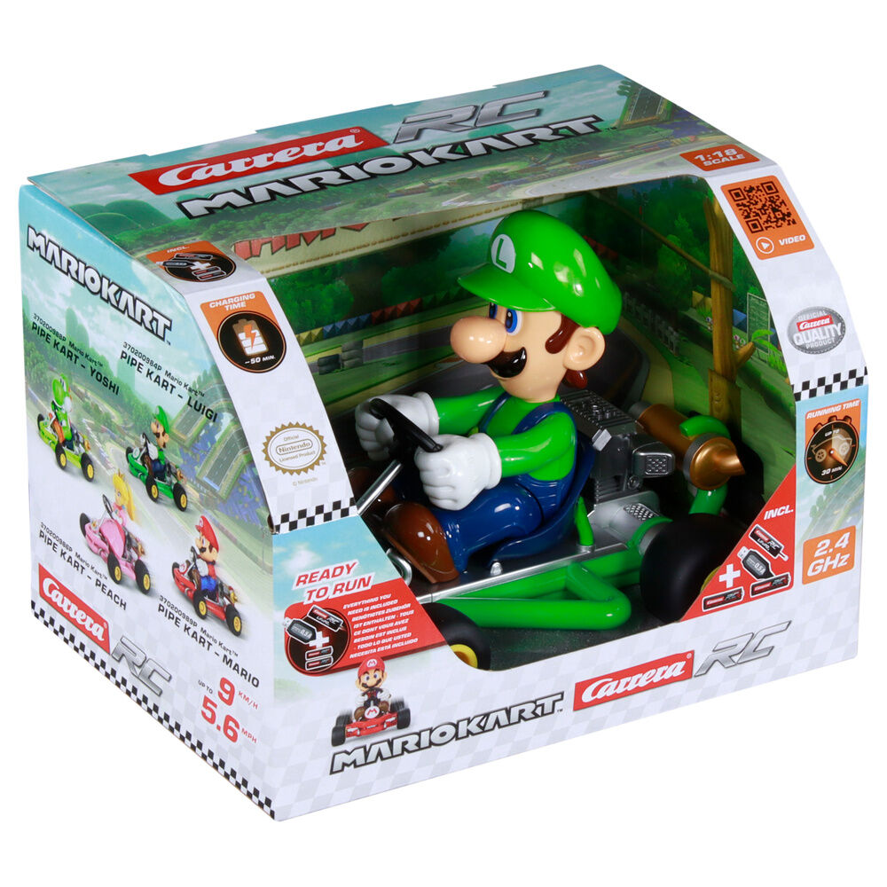 RC Mario Kart Pipe Kart Carrera / Luigi / 2,4GHz_0
