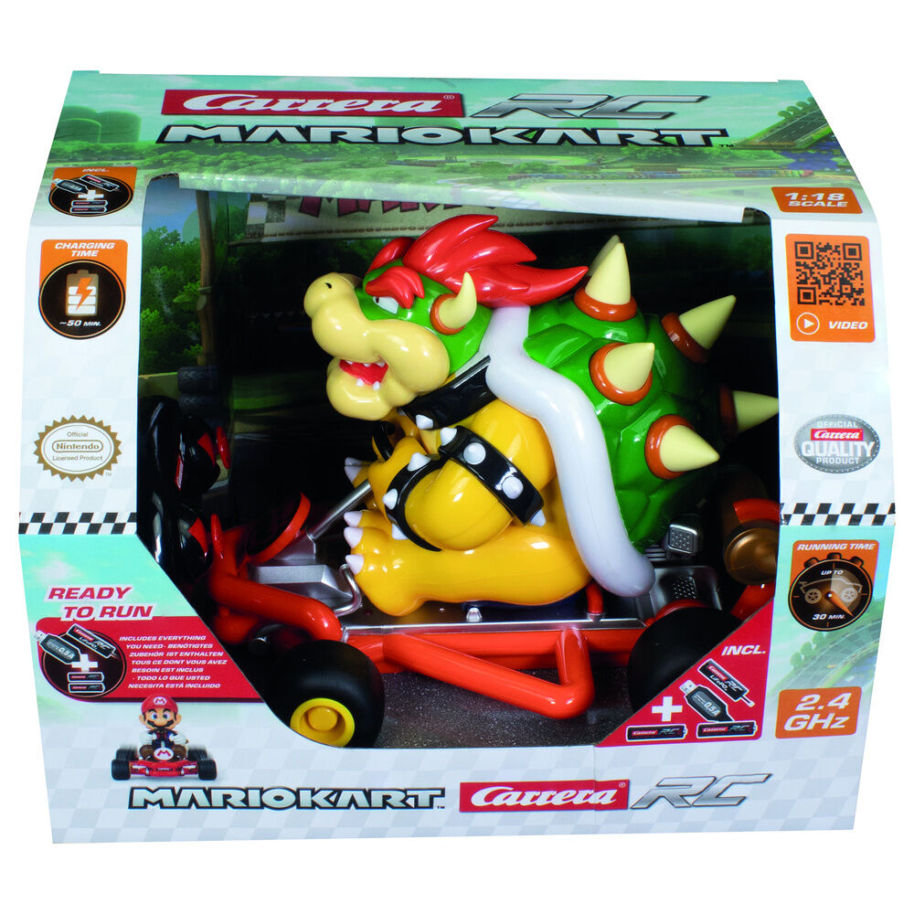 RC Mario Kart Carrera / Bowser / 2,4GHz / Pipe Kart / Preto / 370200981P_0