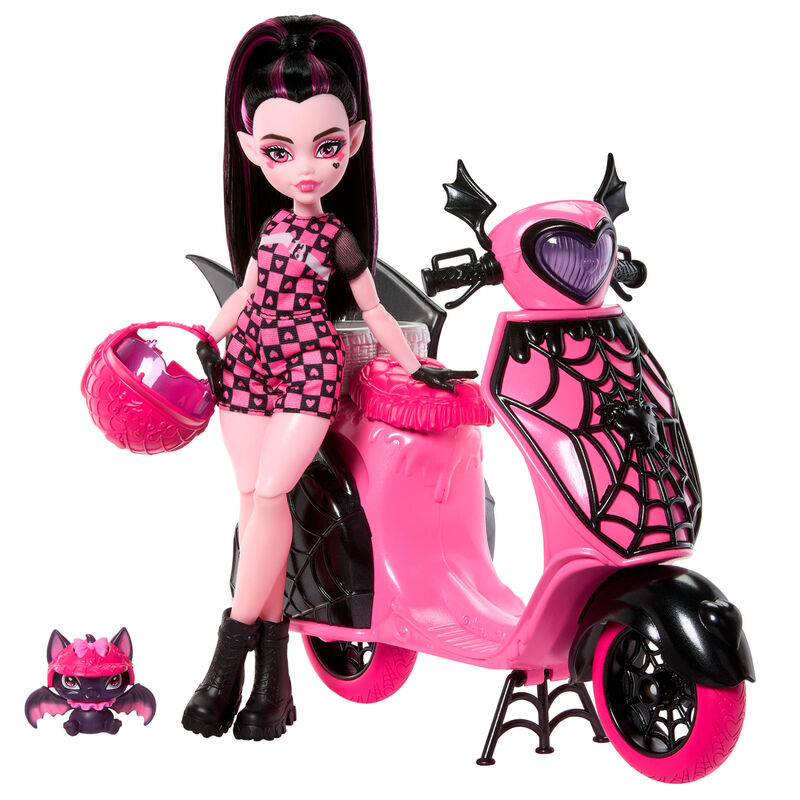 MuÃ±eca Draculaura + Scooter Monster High_0