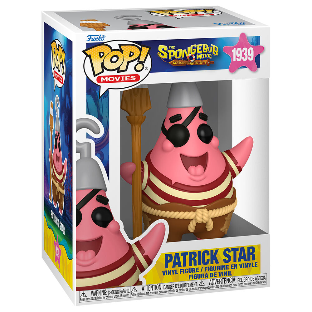 Figura POP Bob Esponja Una Nueva Aventura Pirata Patrick Star_0